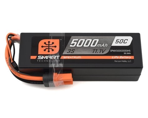 5000mAh 3S 11.1V 50C Smart LiPo Hardcase; IC5 SPMX50003S50H5